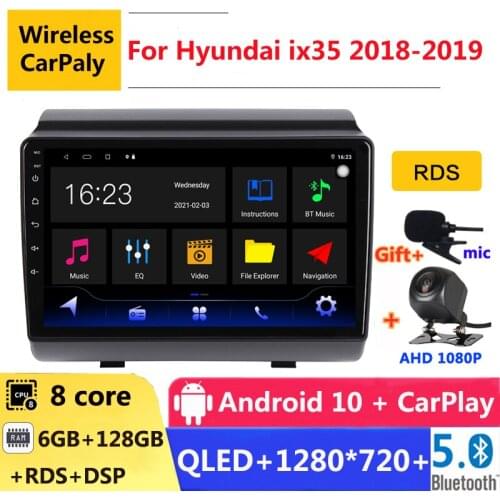 6G RAM 2 din android 10 car radio auto stereo for Hyundai ix35 LM Tucson 3 2018 2019 navigation GPS DVD Multimedia Player