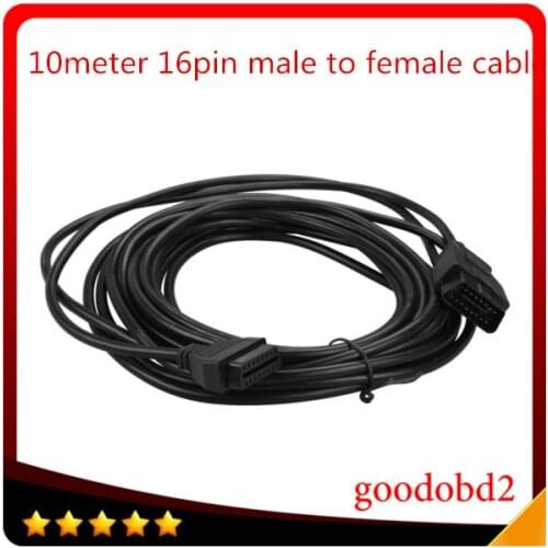 Car cable 10 Meter (32ft) OBD2 16PIN Male to Female Extension Diagnostic Tool Cable Connector 10meter obd ii 16 pin cable