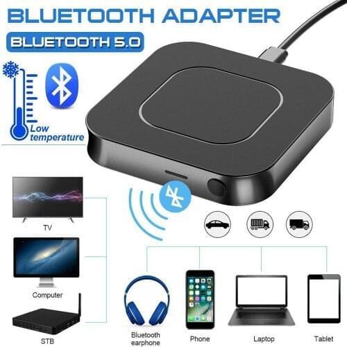 Wireless Bluetooth 5.0 Transmitter Receiver USB Audio Adapter APTX HD 3.5mm Wireless AUX Adapter Jack For TV PC Music