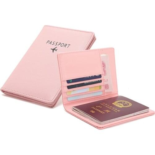 Brand Air Passport Cover Women Russia Passport Holder Organizer Travel Covers for Passports Girls Case Passport For PU leather
