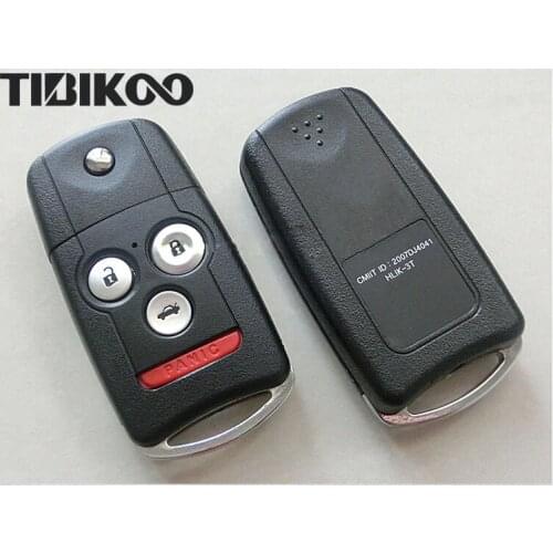 3+1 BUTTONS FLIP REMOTE KEY SHELL CASE FOR HONDA ACURA TL MDX NEW ODYSSEY CRV ACCORD CIVIC FOB COVER
