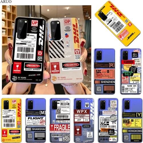 Simple Dhl Express Soft TPU Phone Case for Samsung Galaxy A41 A31 A21S A42 A32 A12 A11 A51 A71 A10 A20 A30 A40 A50 A70 A90 cover