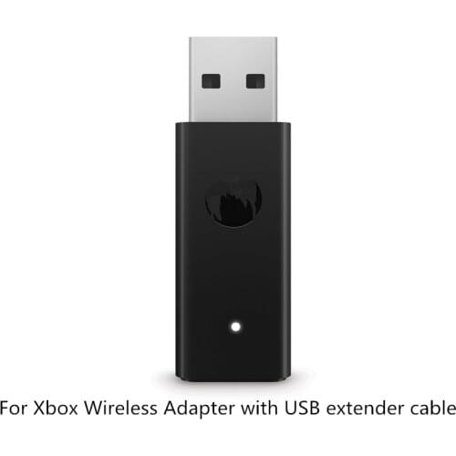 Black For Microsoft Xbox One 2nd Wireless Adapter for PC Windows10 Laptops Wireless Controller Adapter