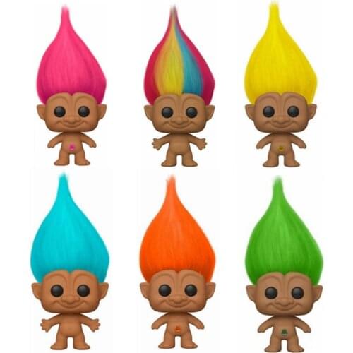 Funko Pop GOOD-LUCK TROLLS #01#03#05#07 Troll Vinyl Action Figure Dolls Collection Models for Children Toys