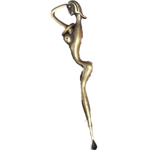 HIMABM 1 Piece coppery Ear Pick Wax Curette Remover Ear Scoop Spoon Clean Tool Makeup Tools