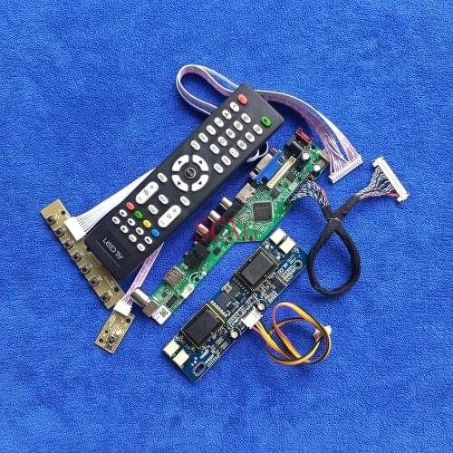 Controller Card 30-Pin LVDS Fit LTM170E4/LTM170E5/LTM170E6/LTM170E8 kit 1280*1024 Signal Analog USB VGA AV HDMI-compatible 4CCFL