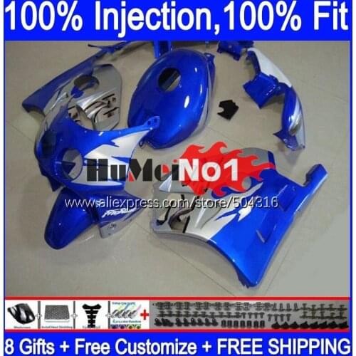 Injection Body For HONDA CBR 250 RR CBR250RR MC19 88 89 134MC.26 blue glossy CBR 250RR 250R CBR250 RR 1988 1989 OEM Fairing Kit