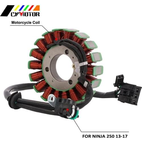 Motorcycle Magneto Engine Stator Generator Alternator Charging Coil Parts For KAWASAKI Ninja 250 2013 2014 2015 2016 2017