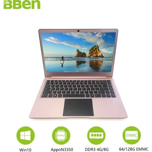 14.1inch windows10 laptop computer Intel celeron N3450 Apollo Lake 4GB/64GB EMMC +SSD M.2 128GB/256GB optional quad cores FHD