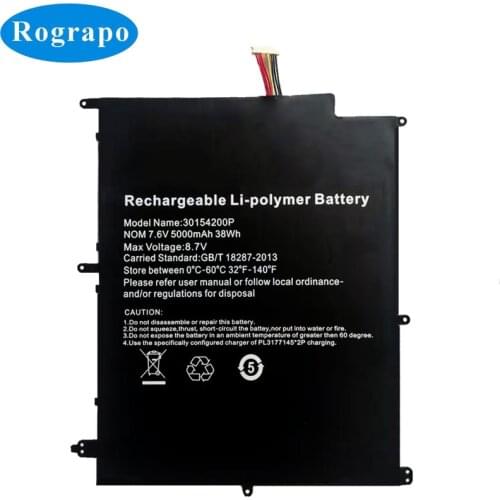 New 7.6V 5000mAh Laptop Battery For Irbis NB133 NB131 30154200P