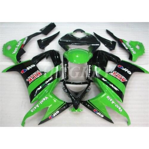 New ABS Plastic Shell Motorcycle Fairing kit Fit For kawasaki Ninja ZX10R 2008 2009 2010 08 09 10 ZX-10R Green Black Cool