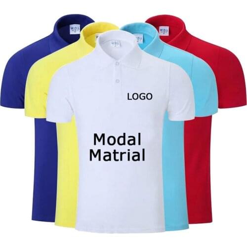 Wholesale Blank models polo shirt Adult Heat Vinyl men Turn-down Collar Polos Tees polo Transfer Printing LOGO Unisex Top shirts