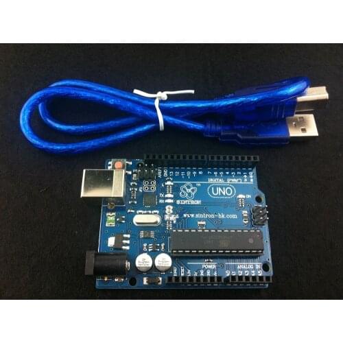 [Sintron]Arduino Uno R3 Rev3 Development Board ATmega328P ATMEGA16U2 AVR+USB cable+reference PDF files for starter free shipping