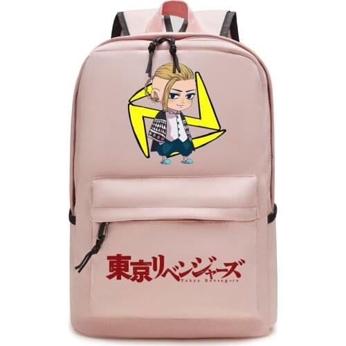 Tokyo Revengers Backpack Anime Cute Cartoon Character Print Cosplay School Shoulder Travel Laptop Bags For Teenage Boy Girls