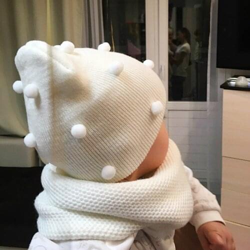 Baby Girl Boy Boy Winter Spring Autumn Hat Baby Soft Warm Hat Cap Knit Cap Soft Elastic Children Casual Warm Cap Accessories