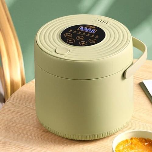 Cute green rice cooker with steamer 2L home Dormitory students mini rice cooker