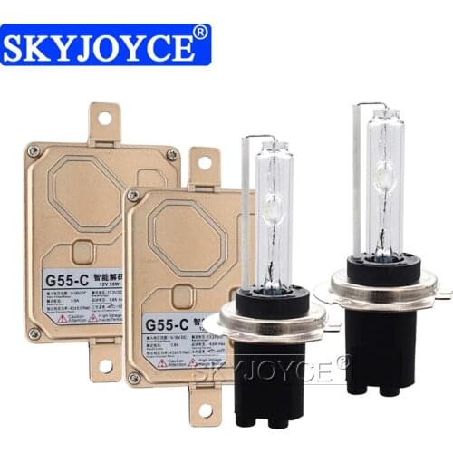 SKYJOYCE 1 Set Super Canbus AC 55W Error Free EMC HID Ballast Kit Xenon H7C HID Headlight 6000K 4300K 8000K Car Auto Lamp Bulbs