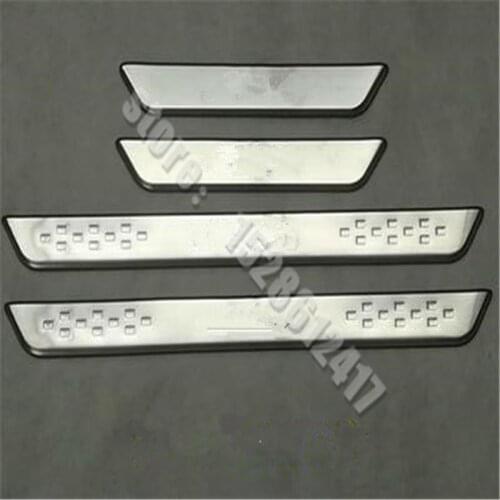 Car styling High quality stainless steel Scuff Plate/Door Sill For KIA SOUL 2010-2019