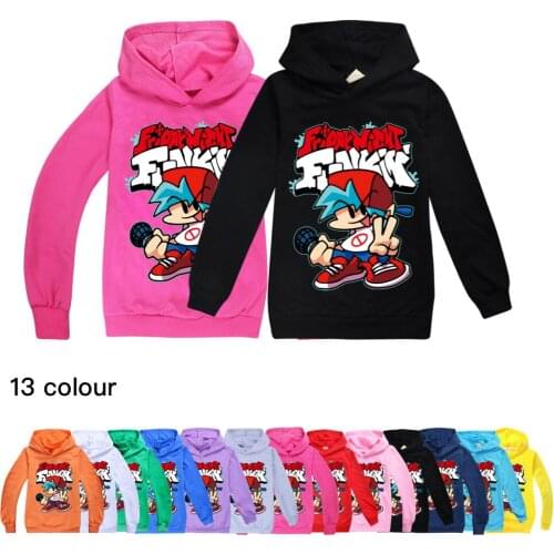 Game Friday Night Funkin Hoodies Shirt Boys Kawaii Hip Hop Harajuku Cartoon Girls Streetwear Unisex Tops Fashion Kids T Shirts