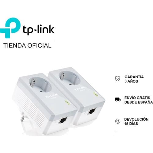 Pack 2 adapters per line electric TP-LINK TL-PA4010, PLC, repeater, amplifier, Extender, AV 600Mbps