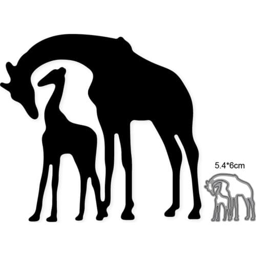 Metal Cutting Dies Cut Mold Animals Giraffe Deer Decoration Scrapbook Paper Craft Knife Mould Blade Punch Stencils