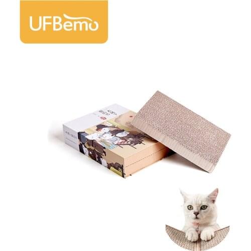 UFBemo Cat Scratcher Pet Toy Board Scratching Post Mat Soft Bed Book Kitten Corrugated Cardboard Scratch Pad Claws Care