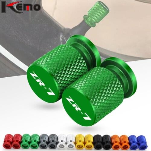 For Kawasaki ZR-7 ZR7 ZR 7 all year Universal Motorcycle Accessories Wheel Tire CNC Aluminum Valve Stem Caps Airtight Covers