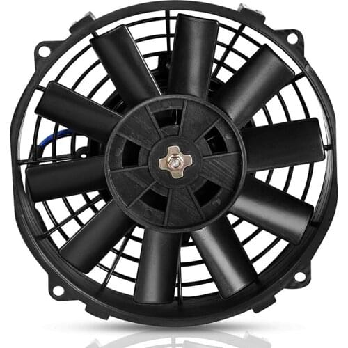 Universal Slim Fan Push Pull Electric Radiator Cooling Fans 12V 80W Engine Fan With Mount Kit(Diameter 12 Inch)