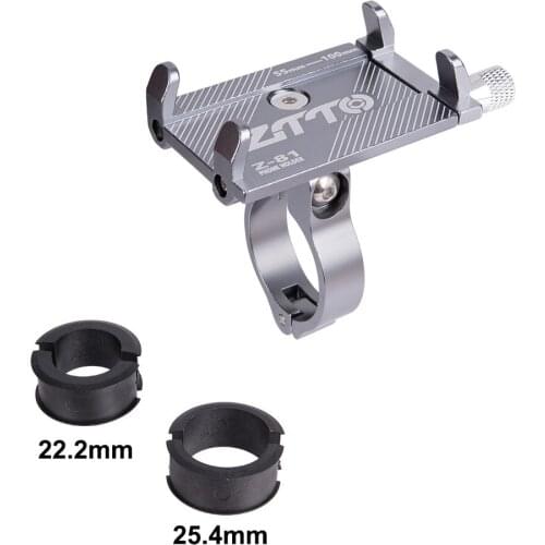 Bicycle Phone Holder Universal Bike Motorcycle Handlebar Clip Stand Mount 3.5-6.2 Inch Bike Adjustable Aluminum Alloy Mount