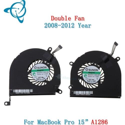 NEW Laptop Fan for Macbook Pro 15.4" A1286 Right & Left CPU Cooling Fans 2008-2012 Year 661-4951 922-8702 661-4952 922-8703