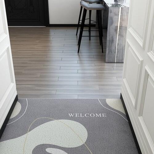 PVC Entrance Door Mat Can Be Rinsed Can Be Cut DIY Home Mats Carpet Anti-slip Kitchen Mat Bathroom Mat Hallway Door Mat Carpet