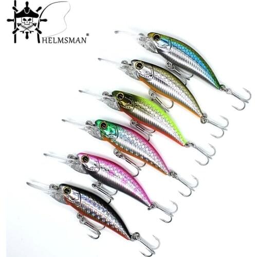 Wobbler Jerkbait 6 Colors 50mm 3.5g Hard Bait Minnow Fishing lures Bass Fresh Salt water VMC hooks tackle