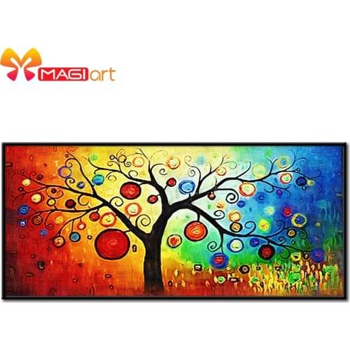 Cross stitch kits Embroidery needlework sets 11CT water soluble canvas patterns 14CT Abstract painting Tree of Wisdom-NCMF014