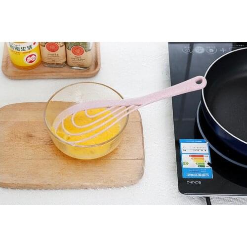 1PC 3 In 1 Egg Beater For Food Holding Mixing Straining Clamping Egg Whisk Cake Slicer Tong Egg Beater Random Color OK 0894