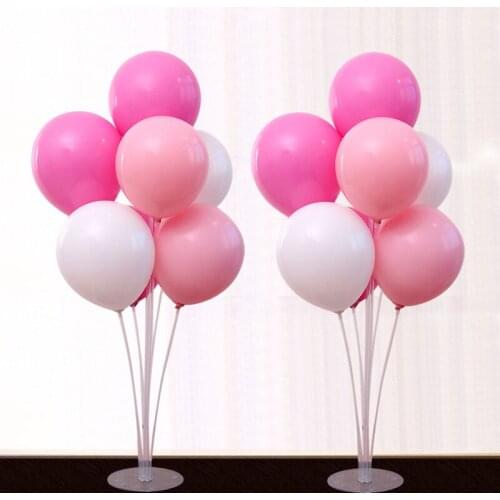 10 set balloon table float transparent stand decoration arrangement way guide balloon stand balloon display stand