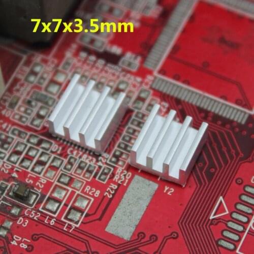 10 pieces/set Adhesive Aluminum Heatsink Radiator Cooler Kit s315 7x7x3.5mm