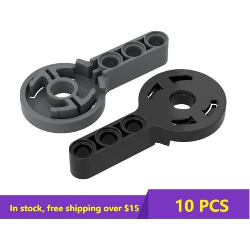 10PCS MOC Bricks 44224 Rotary Hinge Arm With Hole (Male) City High-tech Building Block Model Brick Parts Kids DIY Toys Gifts