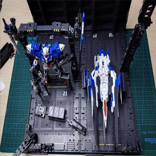 4pcs/set DIY Mechanical Chain Action Display Base Machine Nest for 1/100 Gundam Model with Decals Accessories Kit