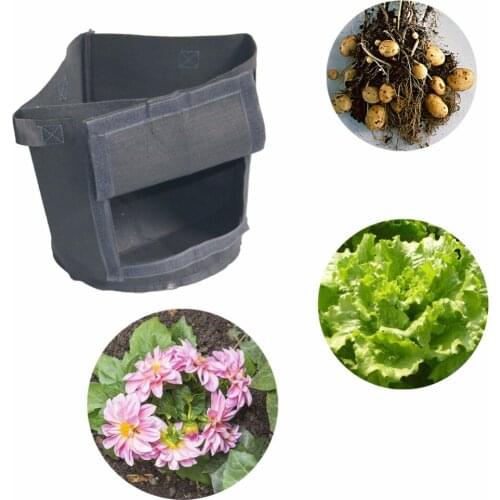5 pcs Non-woven fabric Cropping plant bags 30cmx30cm Vegetables Flowers Potatoes cultivated pots Home Garden Farm Supplies