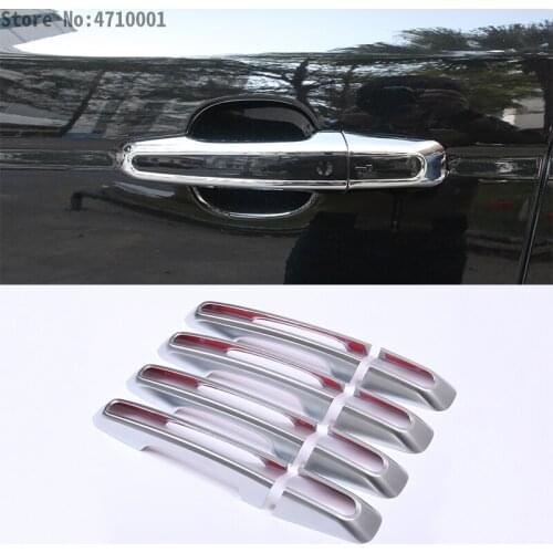 8pcs ABS Chrome Car Door Handle Cover Trim For Land Rover Discovery Sport Range Rover Sport 2014-2017 Car Styling Accessories
