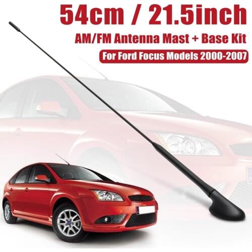 1x New AM/FM Car Radio Roof Antenna Aerials Mast + Base Kit For Ford For Focus Models 2000-2007 XS8Z-18919-AA XS8Z18919AA