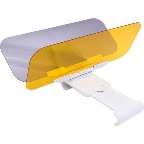 2 In 1 Car Sun Visor HD Anti Sunlight Dazzling Goggle Day Night Vision Driving Mirror UV Fold Flip Down For Clear View Visor