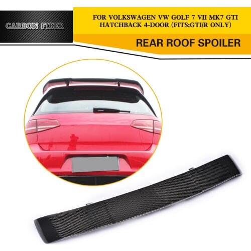 Carbon Fiber Car Rear Roof Spoiler Wings for Volkswagen VW Golf VII MK7 GTI & R Hatchback 2014-2017