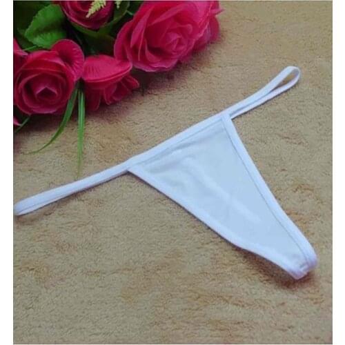Merry See White Gauze Thong