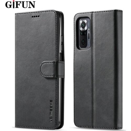 Phone Cases For Xiaomi Redmi Note 10 Case Leather Flip Wallet Cover For Redmi Note 10 Luxury Magnetic Book Case Card Holder