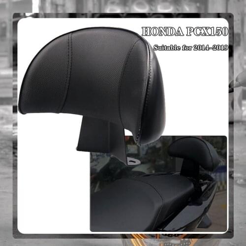 For HONDA PCX 150 PCX150 2014 2015 2016 2017 2018 2019 2020 Black Leather Motorcycle Rear Passenger Backrest Back Pad Seat