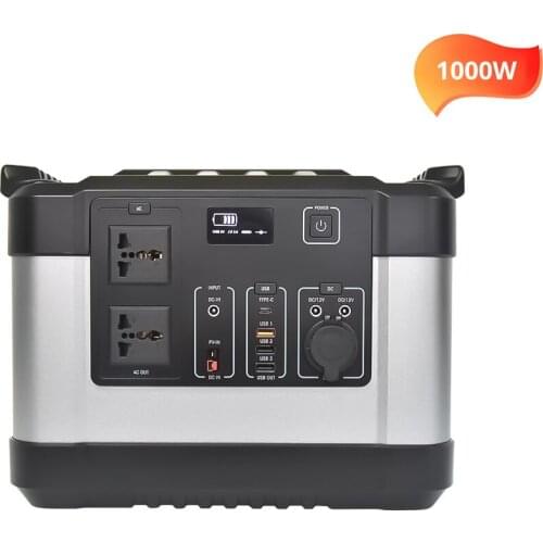 1000w rechargeable battery home solar power system cpap life-support machine portable power station