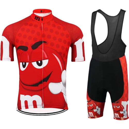 Equipo nuevo M de manga corta transpirable Ciclismo Jerseys Bib Set secado rapido bicicleta Ropa Maillot Ciclismo con GEL 20D