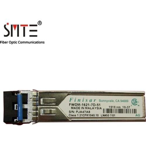 Finisar FWDM-1621-7D-51 1510nm 100km Sunnyvale CA 94089 Class 1 21CFR1040.10 LN#50 7/01 AG Fiber Optical Module