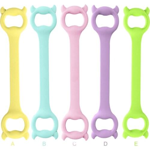 Fruit color Home Silicone Tension Rope Elastic Fitness Yoga Tension Band Body Training Pull Rope Devil puller Top Hot
